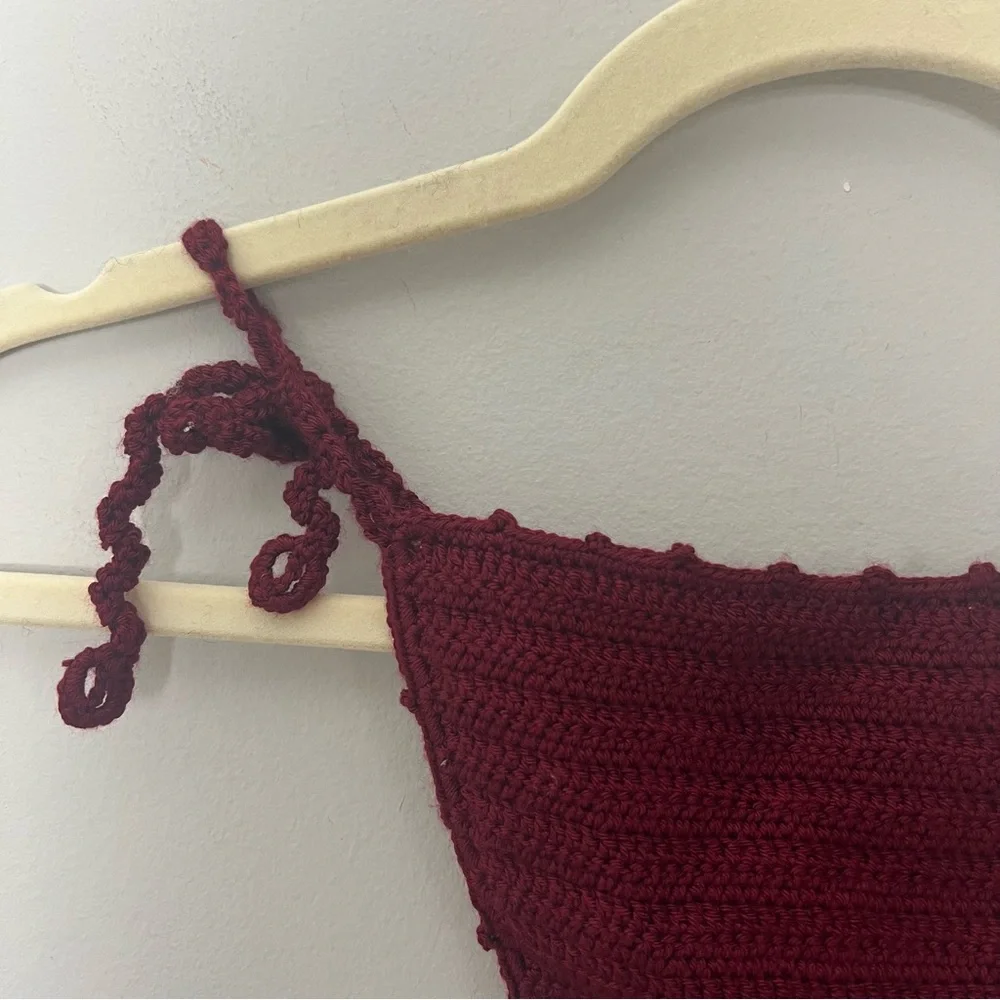 NEW Lovers and Friends Crochet String Bikini Bottom Bathing Suit Swim Medium 449 - Picture 7 of 8